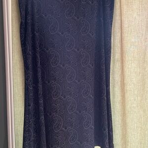 New York & Company Gray Paisley Skirt.